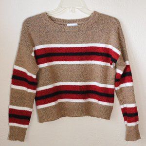 *SALE! 2/$22 or 3/$30* Striped Crop Sweater Ten Sixty Sherman Crew Neck Size Sm
